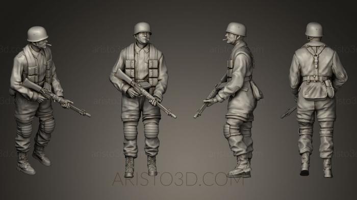 Military figurines (STKW_0043) 3D model for CNC machine
